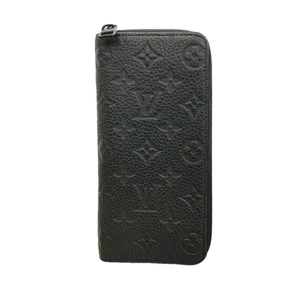 Louis Vuitton Monogram Taurillon Zippy Wallet Vertical M69047 Noir Men's Long
